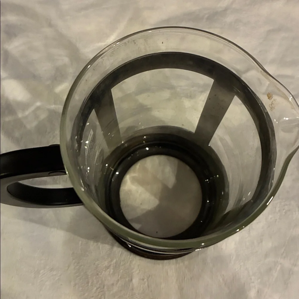 Bodum Chrome and Black French Press Used for a Week in VRBO For Guests Like Nee